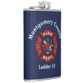 Flasques Logo du service d'incendie personnalisé (Droite)