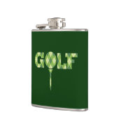 Flasques Logo du tee de golf Jacquard vert plaid de la fiol (Gauche)