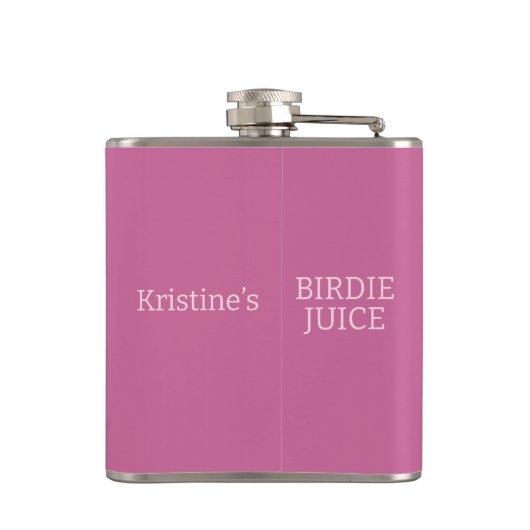 Flasques Logo Golf tee logo Jacquard rose dames nom plaid (Dos)