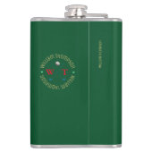 Flasques Logo Monogramme pour un joueur de golf Green (Dos)
