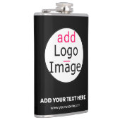 Flasques Logo personnalisé Extravagant Business Chic Noir (Droite)