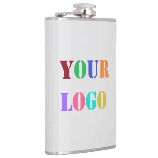 Flasques Logo personnalisé ou cadeau photo - Vos couleurs (Droite)