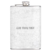 Flasques Logo personnalisé simple et élégant ici compagnie (Devant)