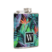 Flasques L'oiseau d'aquarelle du paradis | ajoutent votre (Droite)