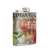 Flasques Londres Angleterre Voyage Europe Vintage Art (Droite)