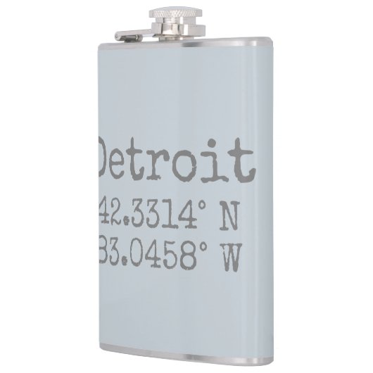 Flasques Longitude de la latitude Détroit (Gauche)