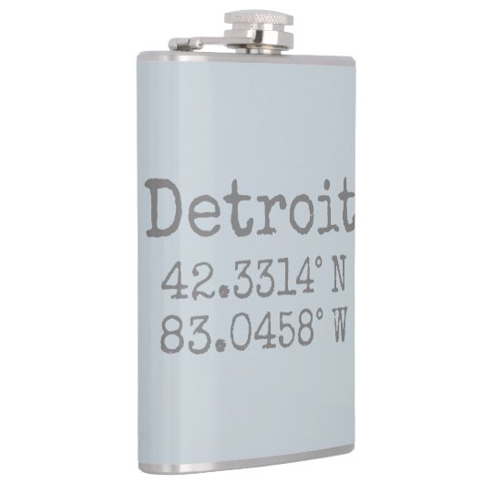 Flasques Longitude de la latitude Détroit (Droite)