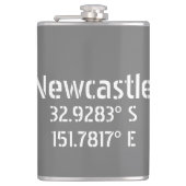 Flasques Longueur de la latitude NSW de Newcastle (Devant)