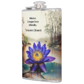 Flasques Lotus bleu émergeant des eaux boueuses (Vietnamien (Gauche)