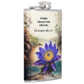 Flasques Lotus bleu émergeant des eaux boueuses (Vietnamien (Droite)