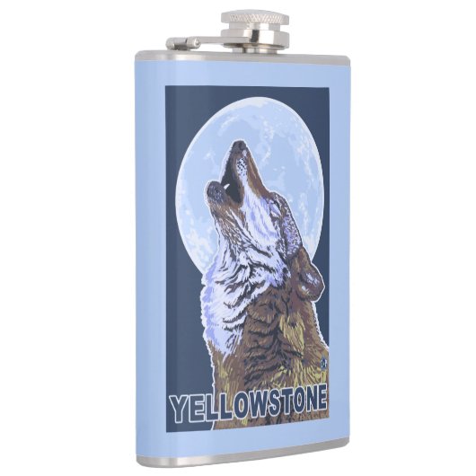 Flasques Loup de YellowstoneHowling (Droite)