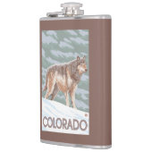 Flasques Loup gris StandingColorado (Gauche)