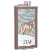 Flasques Loup gris StandingUtah (Droite)