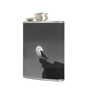 Flasques loup solitaire hurlant (Gauche)