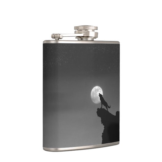 Flasques loup solitaire hurlant (Droite)