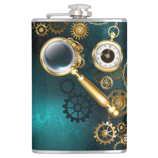 Flasques Loupe en style Steampunk (Devant)