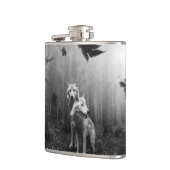 Flasques Loups merveilleux Noir et Blanc Leaf nous seul (Gauche)