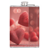 Flasques Love-Filled Be My Valentine Vinyl Wrapped Flask (Dos)