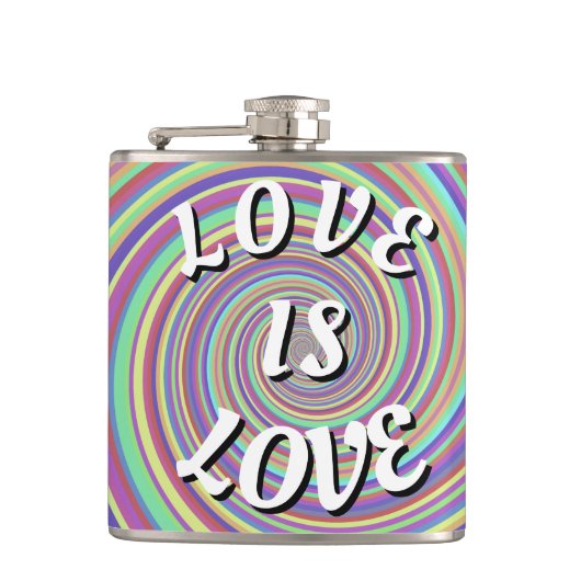 Flasques Love Is Love Fierté  (Devant)