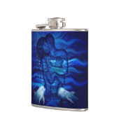 Flasques Love, Passion act - paire avec dauphin (Gauche)