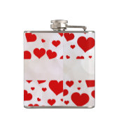 Flasques Love Red Hearts Valentines Day Mariage Anniversair (Dos)