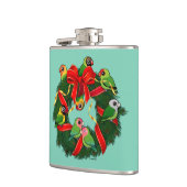 Flasques Lovebirds Birdoré couronne de Noël (Gauche)