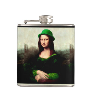 Flasques Lucky Mona Lisa St. Patrick's Day