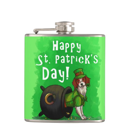 Flasques Lucky St. Patrick's Day Dog (Devant)
