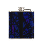 Flasques Lune de verre tendue Abstraite (Dos)