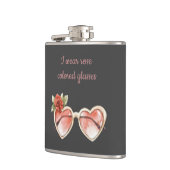 Flasques Lunettes de soleil de couleur Rose noir (Gauche)