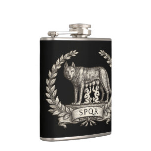 Flasques Lupa Capitolina Vintage Emblème Romulus Remus SPQR