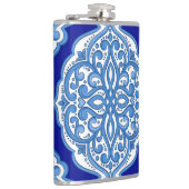 Flasques Luxe blanc-bleu, ornement turc. (Droite)