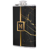 Flasques Luxe Elégant Marbre Noir Or Moderne (Gauche)