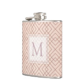 Flasques Luxe motif Rose Gold Monogramme (Gauche)