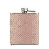 Flasques Luxe motif Rose Gold Monogramme (Dos)