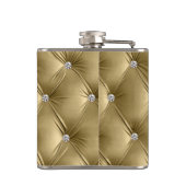 Flasques Luxueux velours doré fausse soie demoiselle d'honn (Dos)