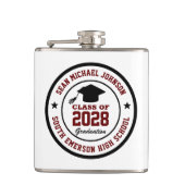 Flasques Lycée Classe De Diplôme De Collège (Devant)