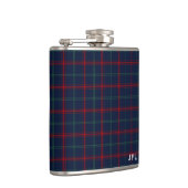 Flasques Lynch Tartan Monogramme Marine bleu Plaid (Droite)