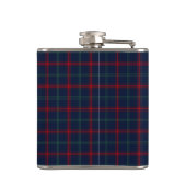 Flasques Lynch Tartan Monogramme Marine bleu Plaid (Dos)