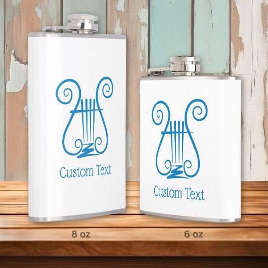 Flasques Lyre Bleue