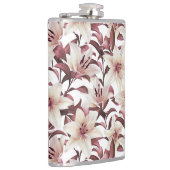 Flasques Lys sur blanc. Modèle floral (Droite)
