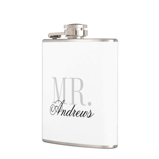 Flasques M. et Mme Mariage Monogram (Gauche)