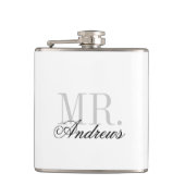 Flasques M. et Mme Mariage Monogram (Devant)