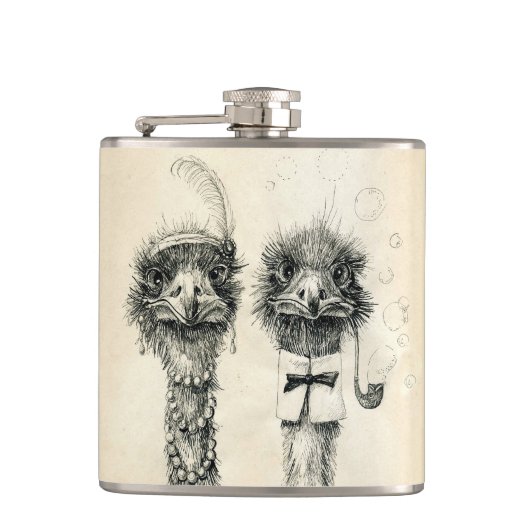 Flasques M. et Mme Ostrich (Devant)