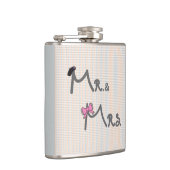Flasques M. & Mme Groom/Mariée (Droite)