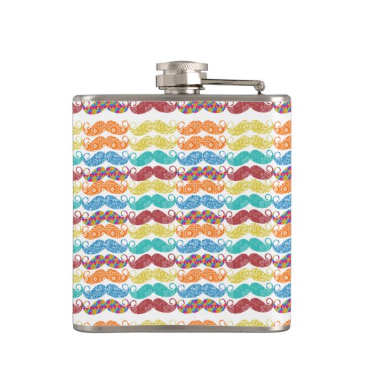 Flasques M. Mustache Hipster Motif (Dos)