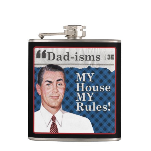 Flasques Ma maison MES règles ! (Devant)