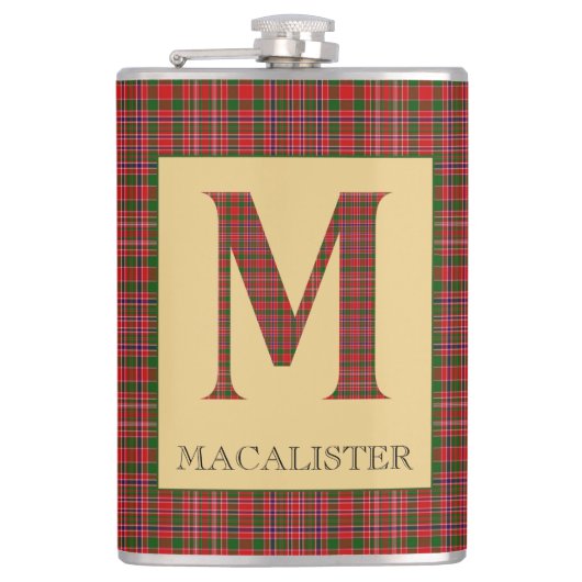 Flasques MacAlister Tartan Monogram M  (Devant)