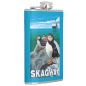 Flasques Macareux et bateau de croisière - Skagway, Alaska (Droite)