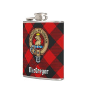 Flasques MacGregor Crest sur Rob Roy Tartan (Gauche)